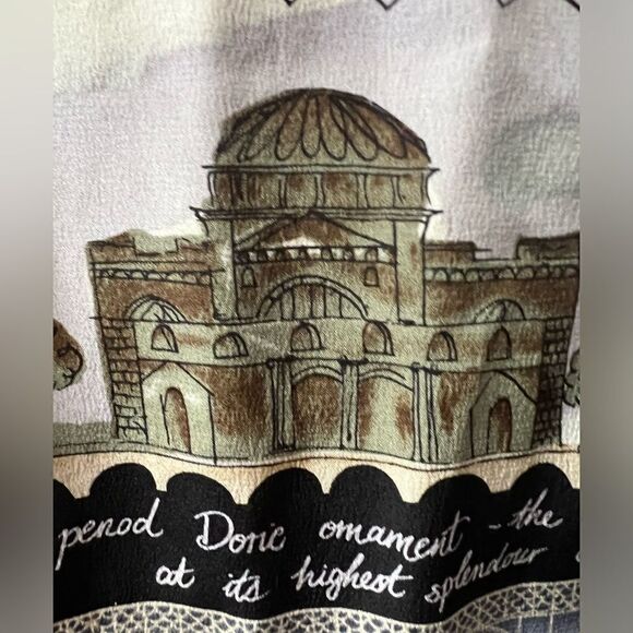 COREY B NEW YORK 100% SILK ITALY ART BUTTON DOWN SHIRT SIZE 6~RARE - Picture 3 of 8